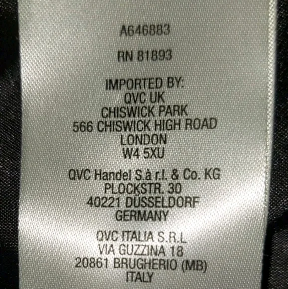 American Leather Co. Sz 16 Soft Leather Moto Jacket Black QVC Retail $319 - Picture 14 of 15